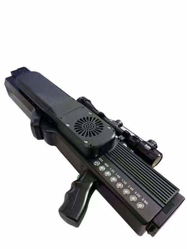  文教镇手持便携式枪型低空防御反制八通道